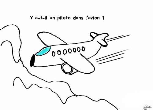 un pilote dans lavion